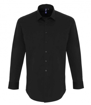 Premier PR244 Long Sleeve Stretch Fit Poplin Shirt